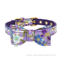 Hot Innovative Printing Flower Bow Tie Dog Collar